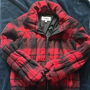 BB Dakota Red and Black Checkered Jacket